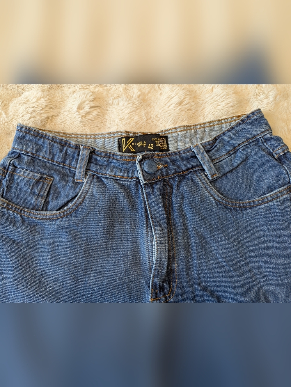 2/$20 Kiara High-Waist Blue Denim Shorts - Picture 3 of 7